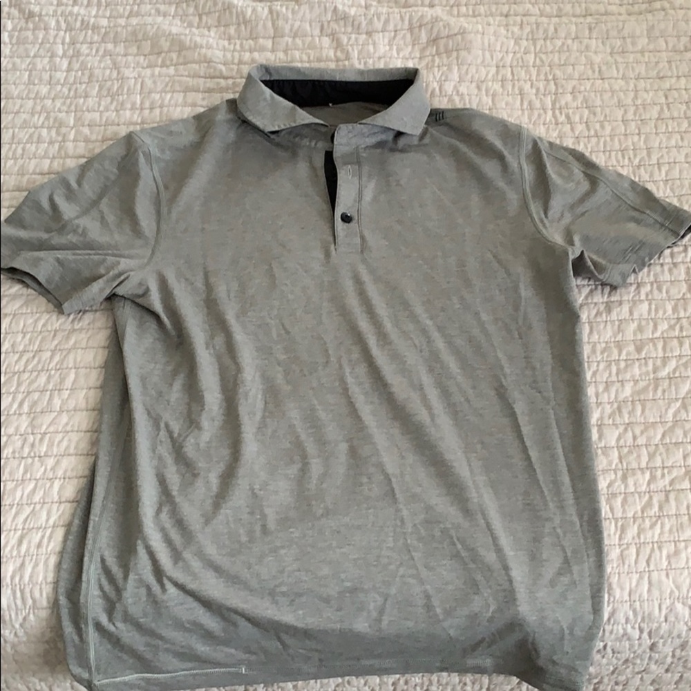 Lululemon men’s polo medium gray